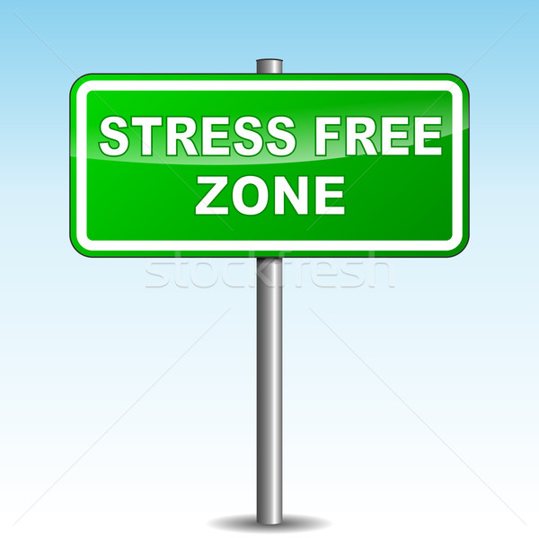Vector stress free signpost Stock photo © nickylarson974