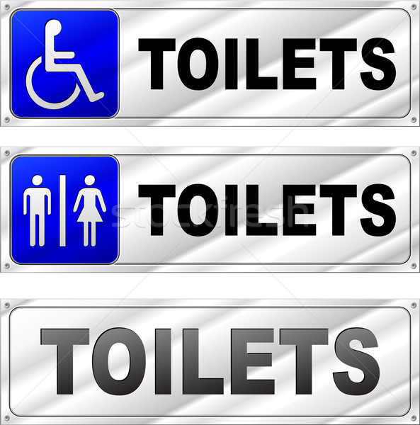 Vector toilets design signs Stock photo © nickylarson974