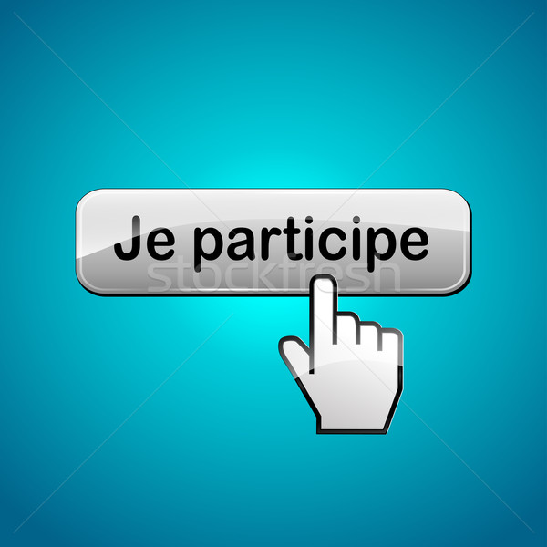 Vector participate button Stock photo © nickylarson974