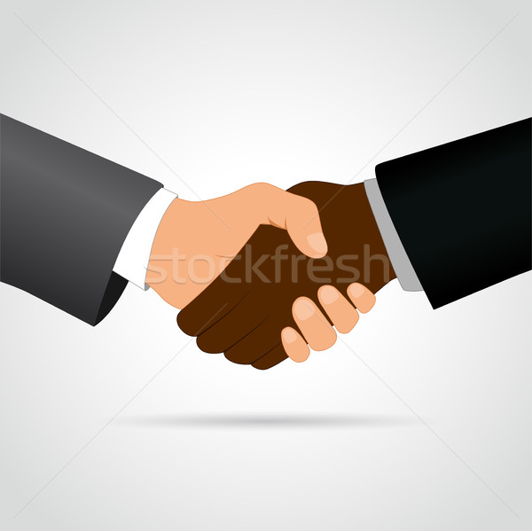 interracial handshake concept  Stock photo © nickylarson974