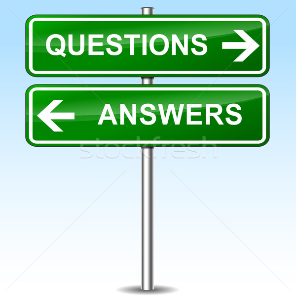 Questions and answers sign concept Stock photo © nickylarson974