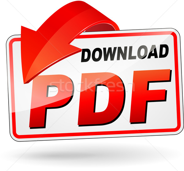 Stockfoto: Downloaden · pdf · ontwerp · icon · illustratie · Rood