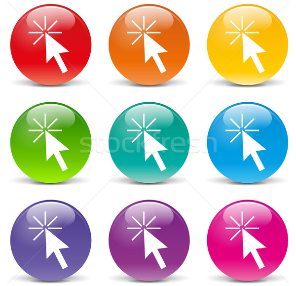 Vector pointer set icons Stock photo © nickylarson974