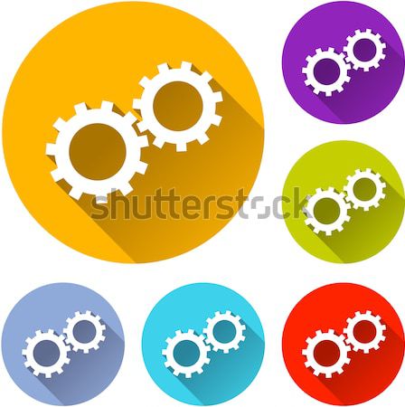 Vector gears icons Stock photo © nickylarson974