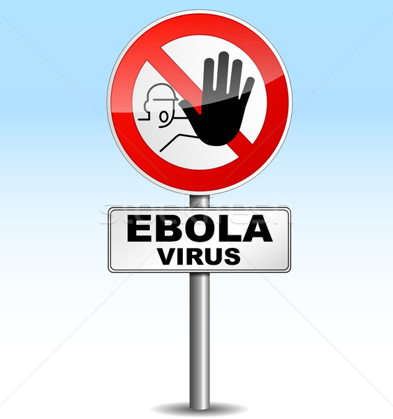 Stock photo: warning ebola virus