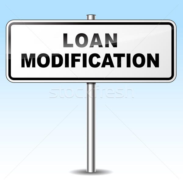 Loan modification sign Stock photo © nickylarson974