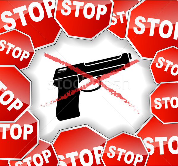 Stock photo: Stop weapon illustration