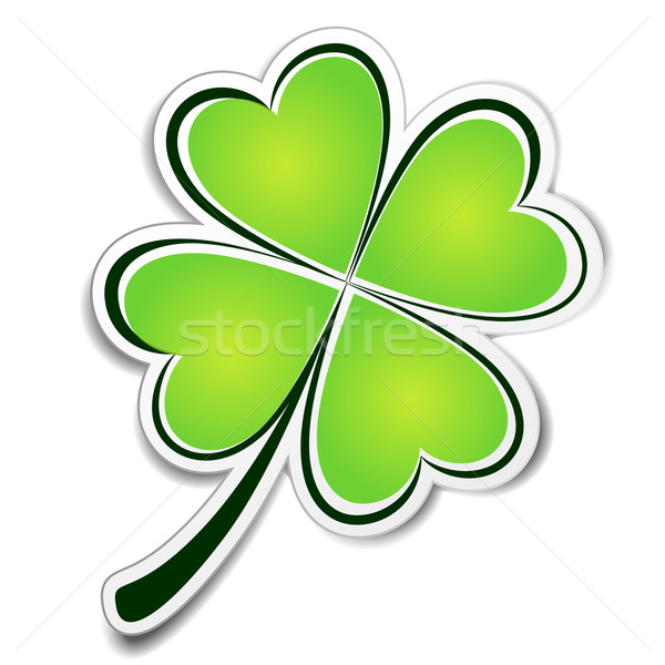 Clover sticker Stock photo © nickylarson974