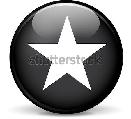 Vector star icon witte web schaduw Stockfoto © nickylarson974