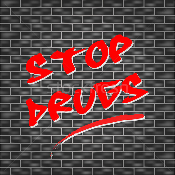 Vector stop drugs concept Stock photo © nickylarson974