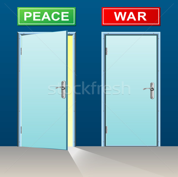 peace and war doors Stock photo © nickylarson974