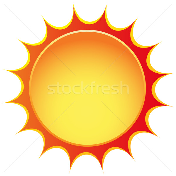 Vector sun icon Stock photo © nickylarson974