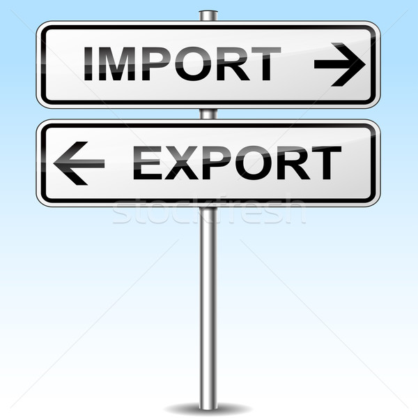 импортный экспорт инструкция знак иллюстрация бизнеса Сток-фото © nickylarson974