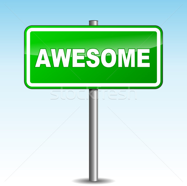 Vector awesome signpost Stock photo © nickylarson974