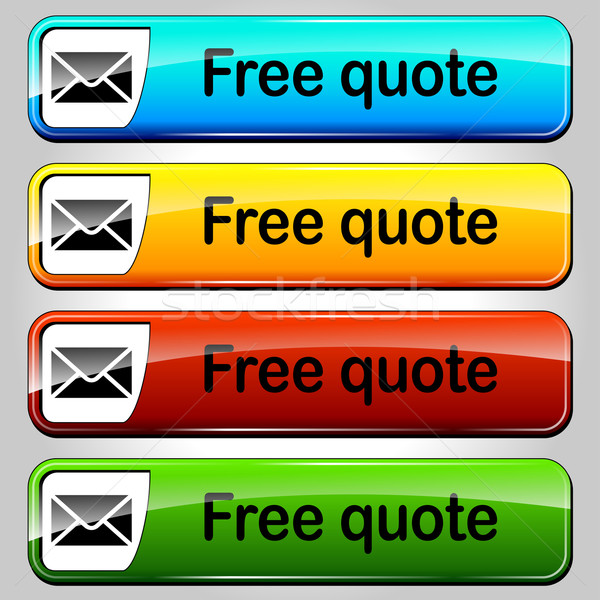 Vector free quote buttons Stock photo © nickylarson974