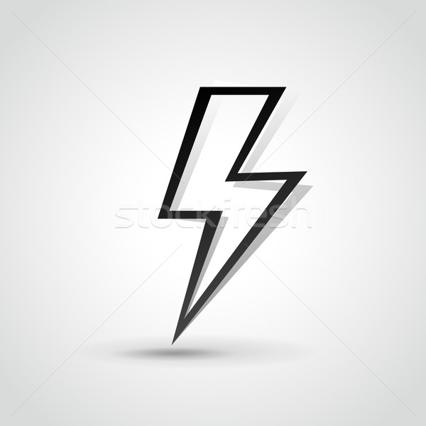 Vecor lightning bolt illustration Stock photo © nickylarson974