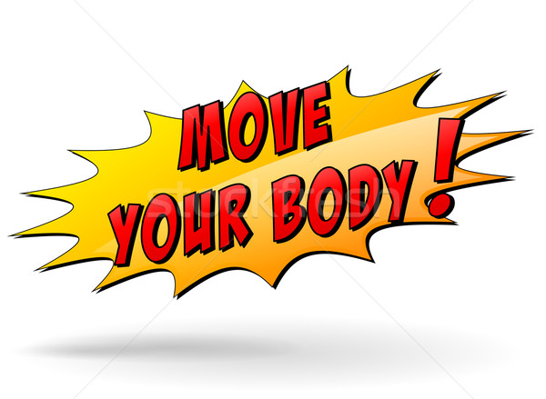 Vector move your body icon Stock photo © nickylarson974