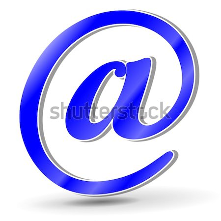 email blue icon Stock photo © nickylarson974