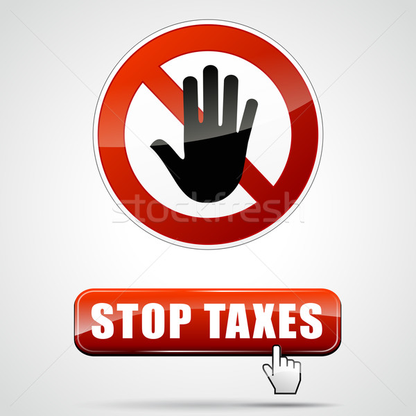 Stock photo: stop taxes