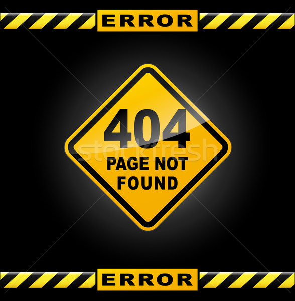 Stockfoto: Vector · fout · pagina · 404 · web · bouw