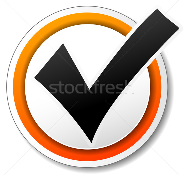 Stock photo: Vector check mark icon
