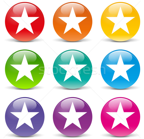 Stock photo: Vector star icons