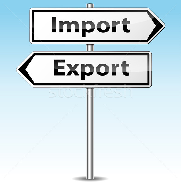 Vector import and export direction concept Stock photo © nickylarson974
