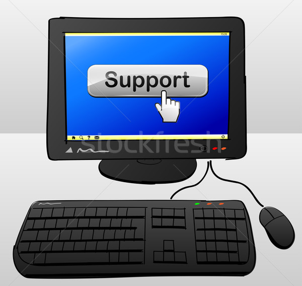 support computer concept Stock photo © nickylarson974