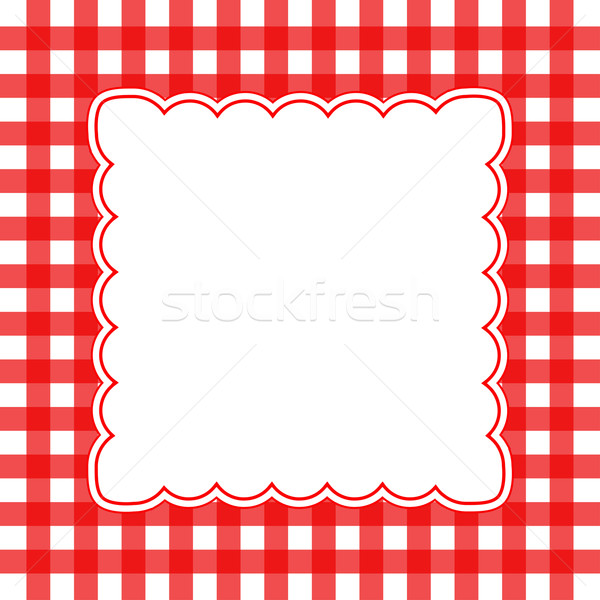 Vector rojo blanco diseno fondo marco Foto stock © nickylarson974
