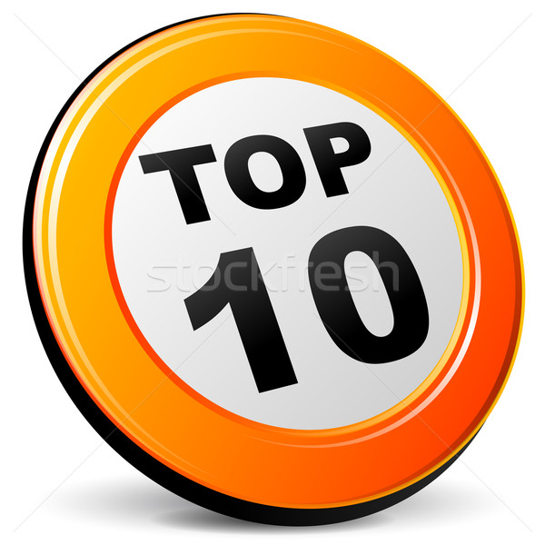 top ten icon Stock photo © nickylarson974