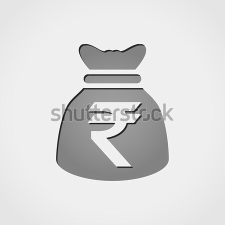 rupees bag sticker icon Stock photo © nickylarson974