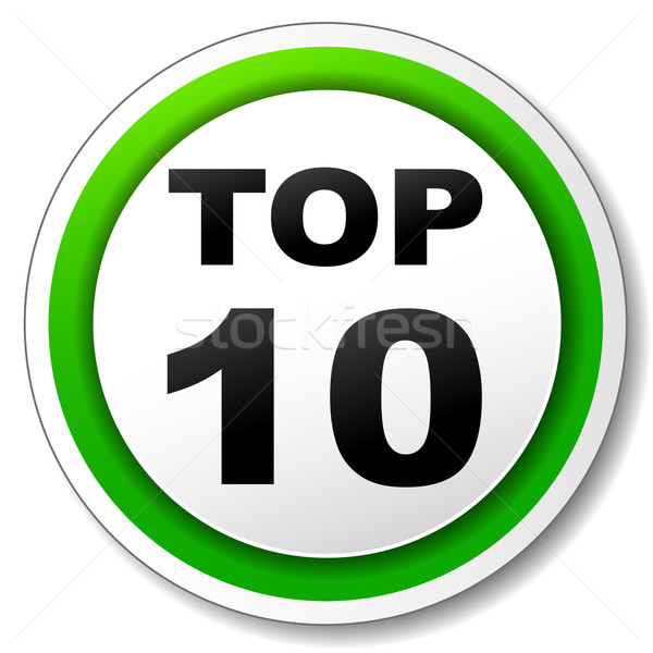 Vector top ten icon Stock photo © nickylarson974