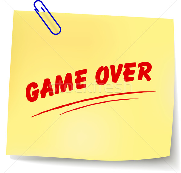 Vector game over message Stock photo © nickylarson974