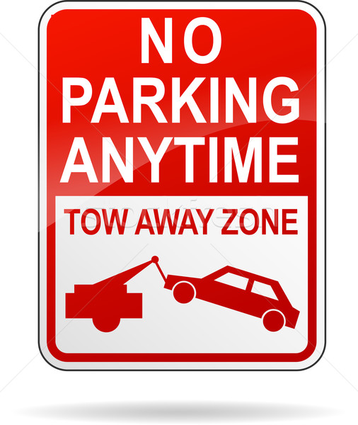 Vector no parking anytime sign Stock photo © nickylarson974