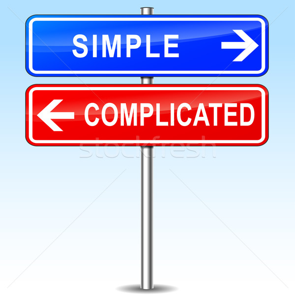 simple or complicated choice Stock photo © nickylarson974