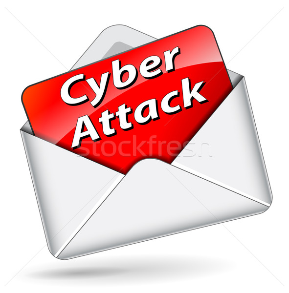 Vector cyber attack icon Stock photo © nickylarson974