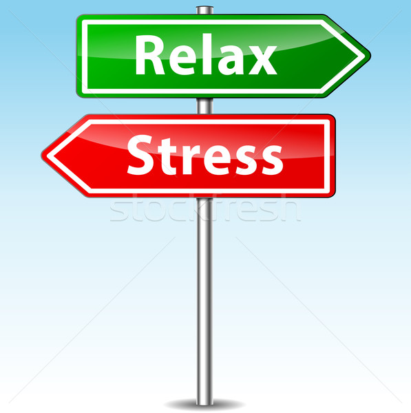 Vector stress and relax directions concept Stock photo © nickylarson974