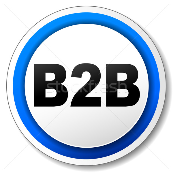 Vector b2b icon Stock photo © nickylarson974