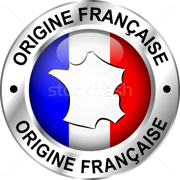 Français origine icône traduction design carte [[stock_photo]] © nickylarson974