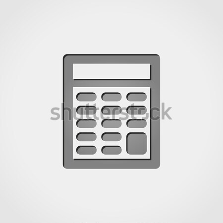 calculator sticker icon Stock photo © nickylarson974