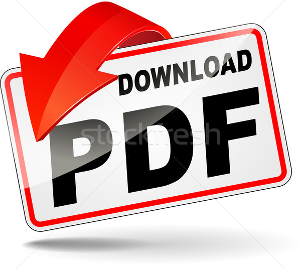 Foto stock: Pdf · icono · de · descarga · ilustración · blanco · ordenador · diseno