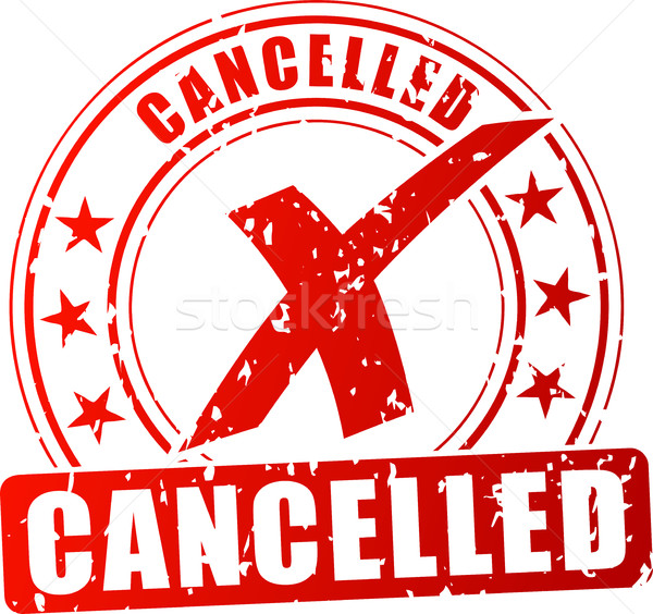 cancelled red stamp  Stock photo © nickylarson974