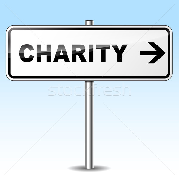 Charity sign Stock photo © nickylarson974