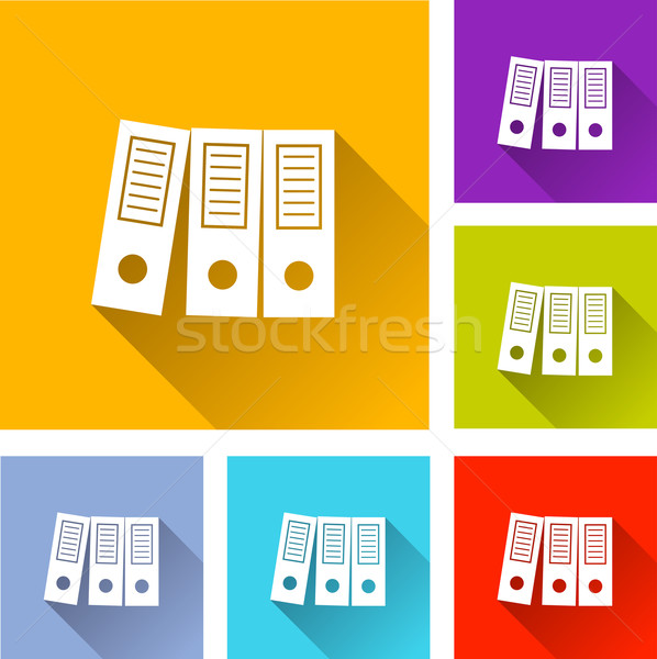 binder icons Stock photo © nickylarson974