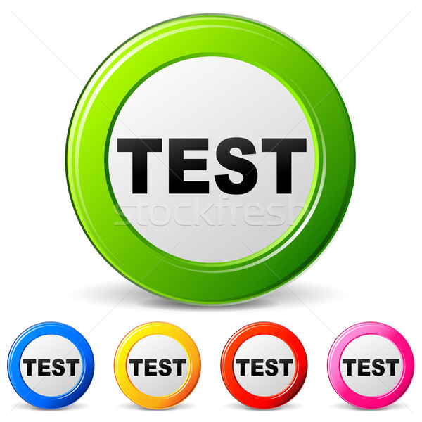 Vector test icons Stock photo © nickylarson974