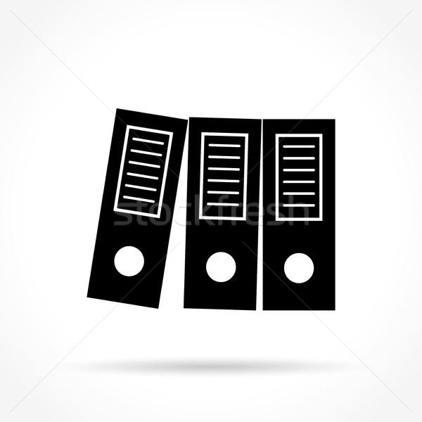binder icon on white background Stock photo © nickylarson974