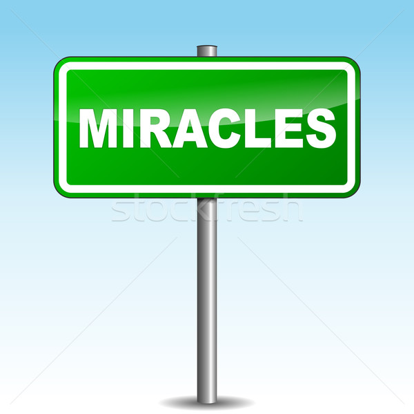 Vector miracles signpost Stock photo © nickylarson974