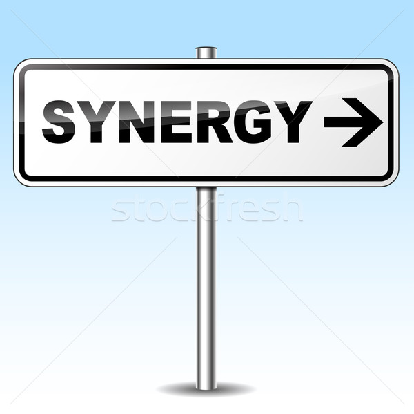 Vector synergy sign Stock photo © nickylarson974