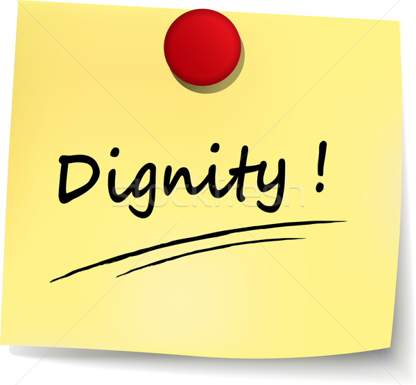 dignity note Stock photo © nickylarson974