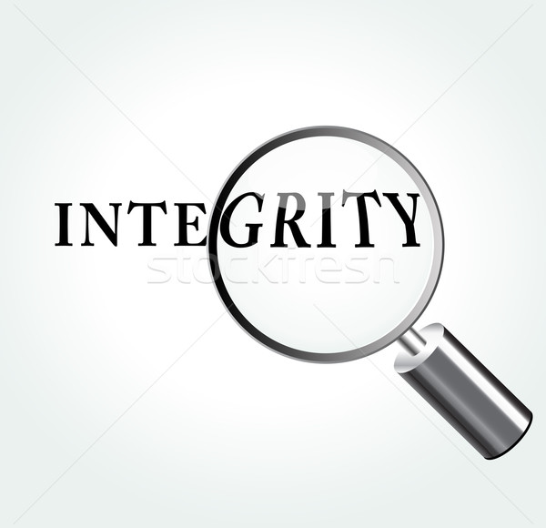 Vector integrity concept illustration Stock photo © nickylarson974